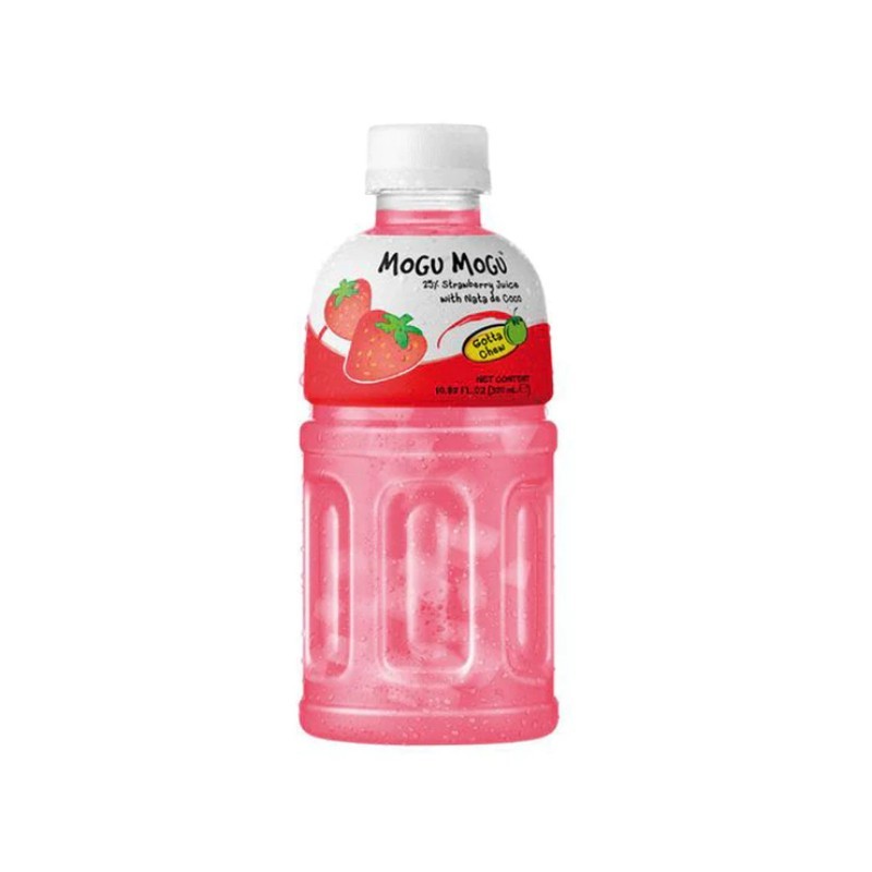Mogu Mogu Strawberry 320 ml - bevanda al succo di fragola 25% con nata de coco