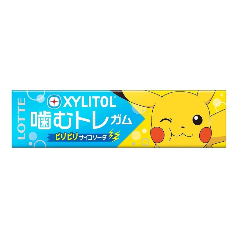 Lotte Xylitol Pokemon Chewing Gum Soda Flavour (Random Design)