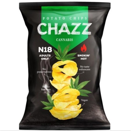 Chazz Potato Chips with Hemp & Jalapeno – Chips alla Cannabis e Peperoncino