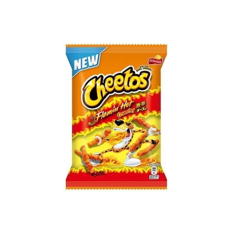 Japanese Cheetos geki-kara crunchy cheese Flamin Hot - Patatine piccanti al formaggio