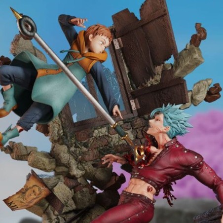 SEVEN DEADLY SINS - Ban vs King Elite Fandom Diorama Figurama Collectors 1/6 Statue 54 Cm