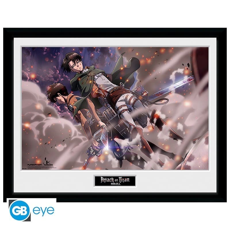 ATTACK ON TITAN Framed print Smoke Blast