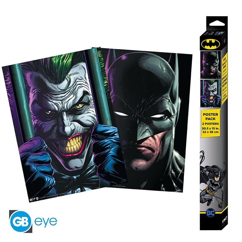 DC COMICS Set 2 Chibi Posters Batman and Joker (52x38cm)