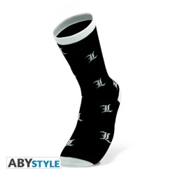 DEATH NOTE - Socks - Black & White - L One size