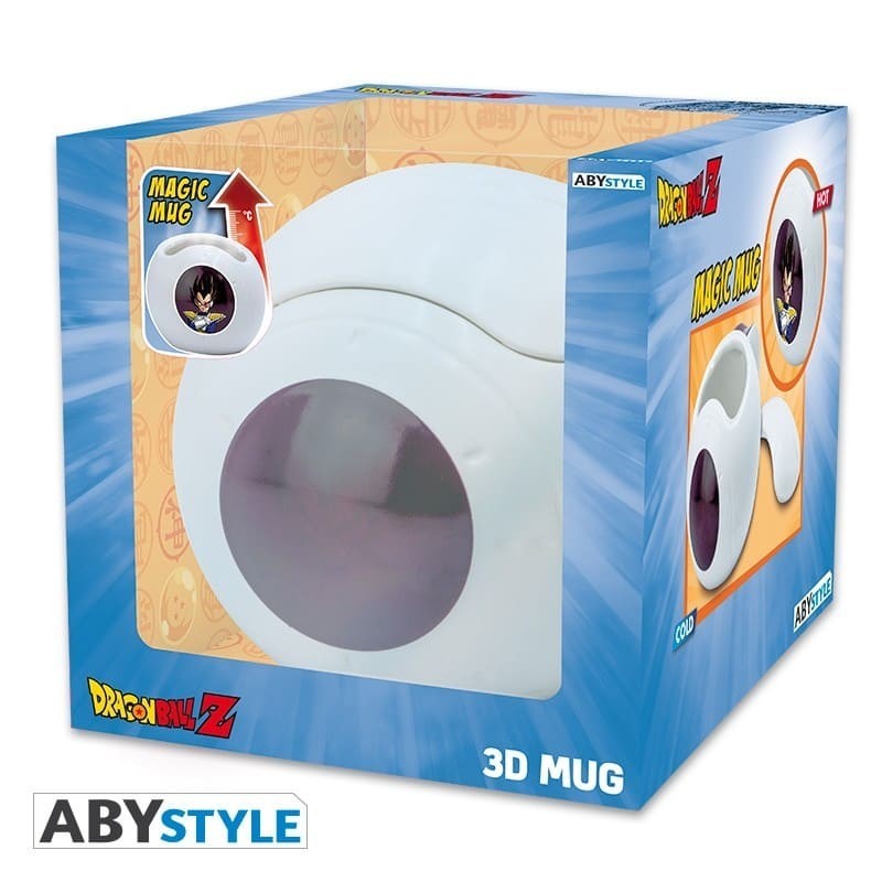 DRAGON BALL - Mug 3D - Heat Change - Vegeta Spaceship 550 ml