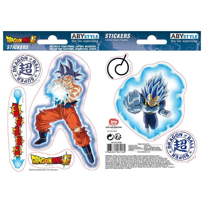 DRAGON BALL SUPER Stickers Goku and Vegeta