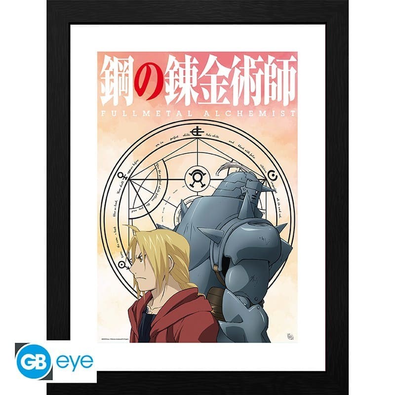 FULLMETAL ALCHEMIST Framed print Elric Brothers Stampa incorniciata