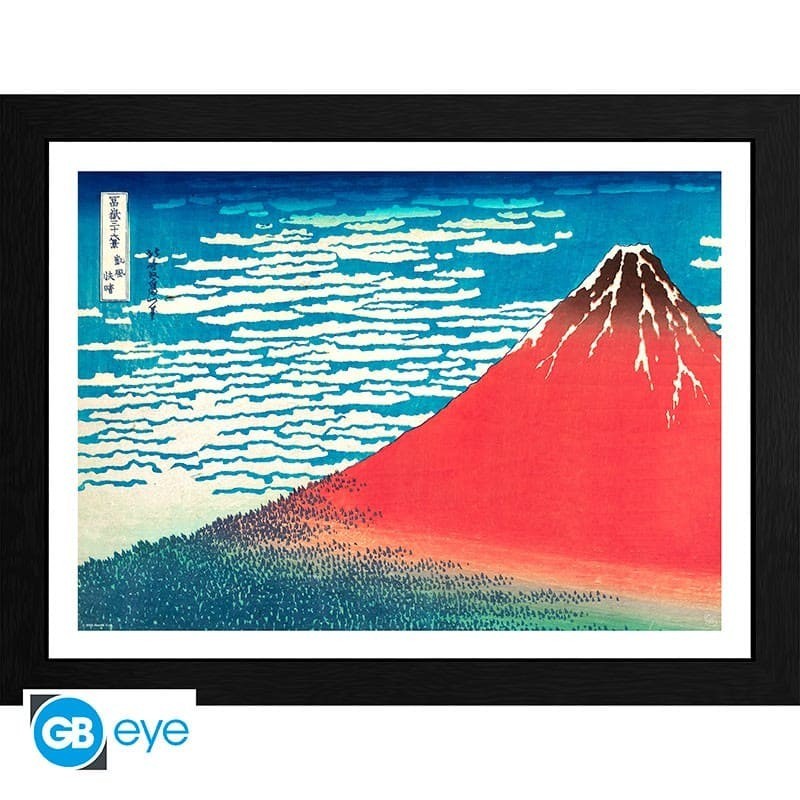 HOKUSAI Framed print Red Fuji