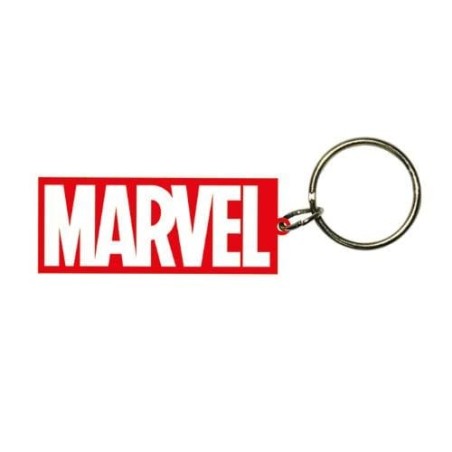 MARVEL Logo Rubber Keychain Portachiavi in gomma