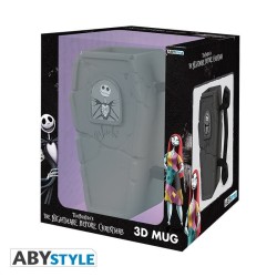 NIGHTMARE BEFORE XMAS - Jack Tazza 3D a forma di tomba 350 ml