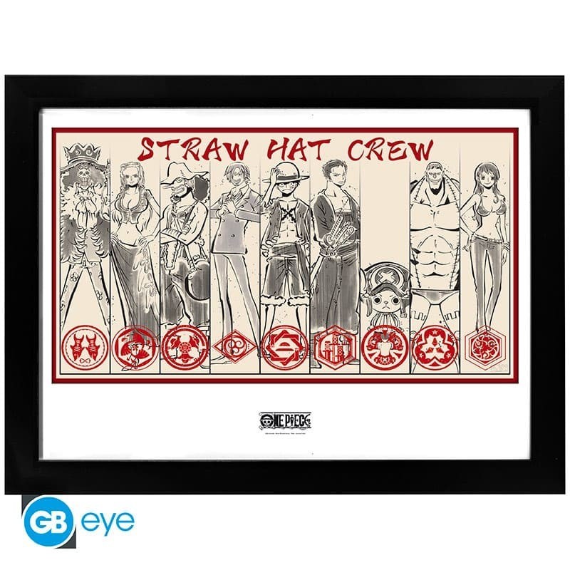 ONE PIECE Framed print Straw Hat Crew