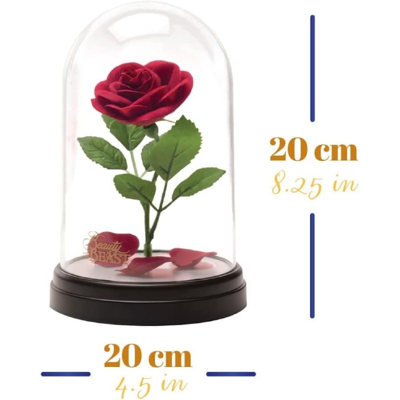 THE BEAUTY AND THE BEAST - La rosa incantata Enchanted Rose Light 20 cm