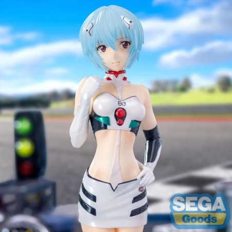 EVANGELION - Rei Ayanami Racing Pit Walk Luminasta SEGA PVC Figure 21 cm