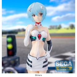EVANGELION - Rei Ayanami Racing Pit Walk Luminasta SEGA PVC Figure 21 cm