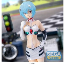 EVANGELION - Rei Ayanami Racing Pit Walk Luminasta SEGA PVC Figure 21 cm