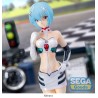 EVANGELION - Rei Ayanami Racing Pit Walk Luminasta SEGA PVC Figure 21 cm