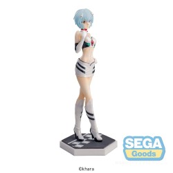 EVANGELION - Rei Ayanami Racing Pit Walk Luminasta SEGA PVC Figure 21 cm