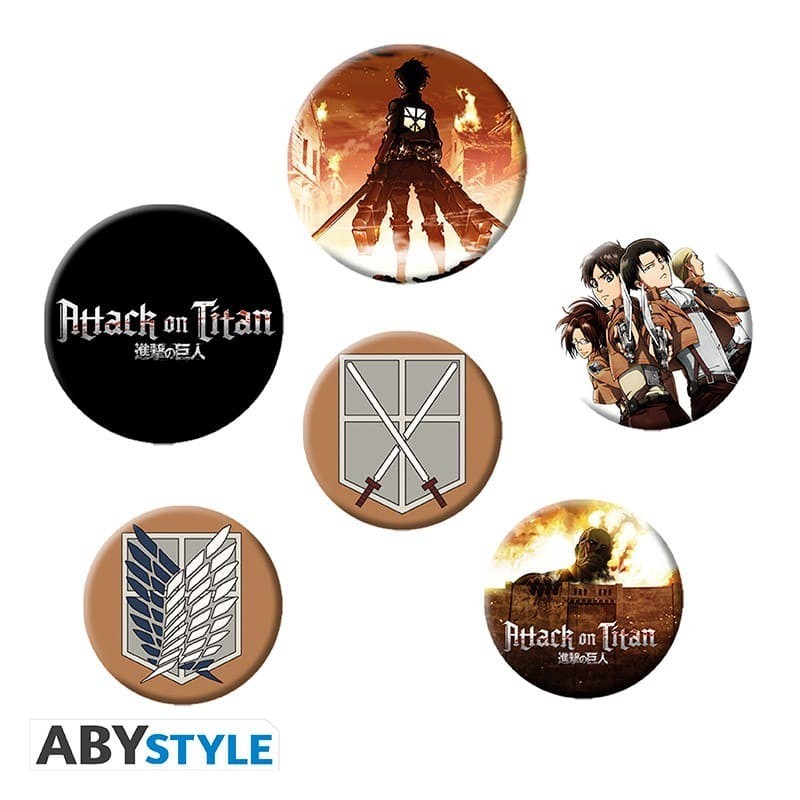 ATTACK ON TITAN - Badge Pack - Characters