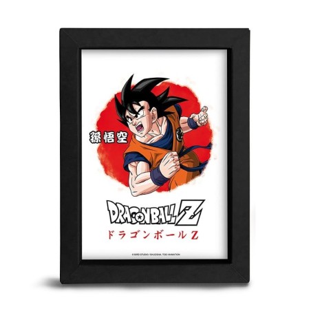 DRAGON BALL Z - Goku Asian Art Black Kraft Frame 15x20 cm
