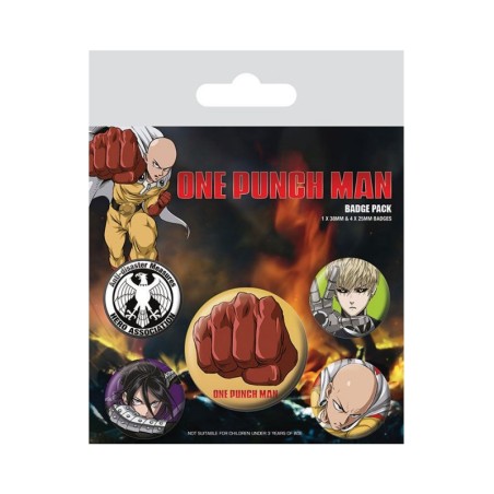 ONE PUNCH MAN - Pin-Back Buttons Destructive