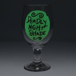 NIGHTMARE BEFORE CHIRSTMAS - Bicchiere in vetro "Deadly Night Shade" 350 ML