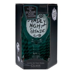 NIGHTMARE BEFORE CHIRSTMAS - Bicchiere in vetro "Deadly Night Shade" 350 ML