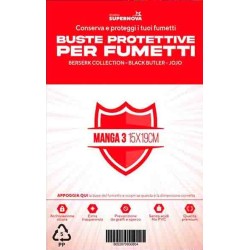 STUDIO SUPERNOVA - 100 Buste protettive manga 3 (15,0 x 19,0)