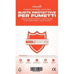 STUDIO SUPERNOVA - 100 Buste protettive manga 2 (13,1 x 17,8)
