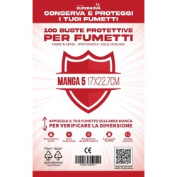 STUDIO SUPERNOVA - 100 Buste protettive manga 5 (17 x 22,7)