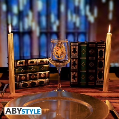 HARRY POTTER - Bicchiere in vetro - 35cl - Stemma di Hogwarts