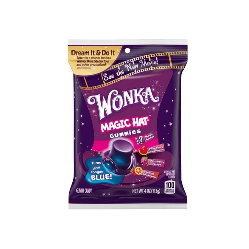 Wonka Magic Hat Gummies Peg Bag – 113 g - fruit candies