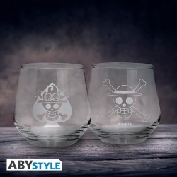 ONE PIECE - 2 Glass Set - Luffy & Ace