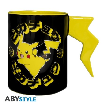 POKEMON - Pikachu lightning bolt handle Mug 3D 