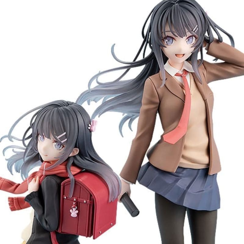 RASCAL DOES NOT DREAM OF A KNAPSACK KID - Mai Sakurajima High School Graduation Ver. & Knapsack Kid Kadokawa PVC Figure 19 cm