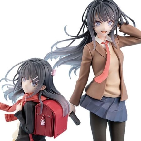 RASCAL DOES NOT DREAM OF A KNAPSACK KID - Mai Sakurajima High School Graduation Ver. & Knapsack Kid Kadokawa PVC Figure 19 cm