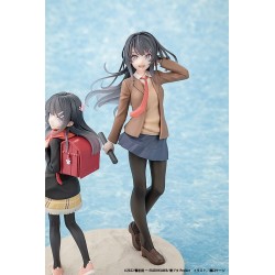 RASCAL DOES NOT DREAM OF A KNAPSACK KID - Mai Sakurajima High School Graduation Ver. & Knapsack Kid Kadokawa PVC Figure 19 cm