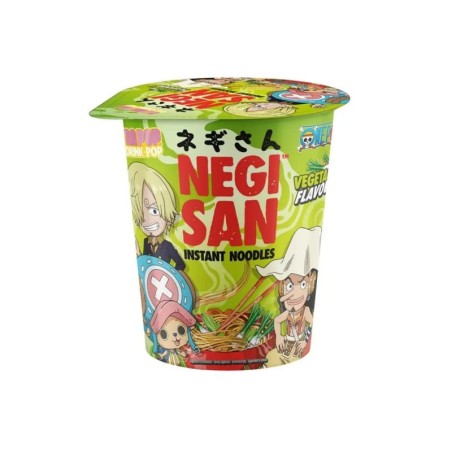 Negisan - Noodles Istantanei One Piece Sanji, Usopp e Chopper - Gusto verdure piccanti 65g