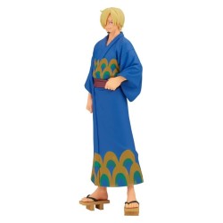 ONE PIECE - Sanji Wanokuni Yukata Ver. DXF The Grandline Series Banpresto PVC Figure 17 cm