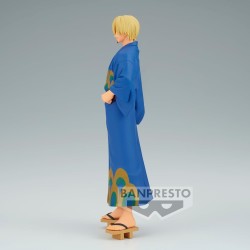 ONE PIECE - Sanji Wanokuni Yukata Ver. DXF The Grandline Series Banpresto PVC Figure 17 cm