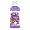 My Coco Kuromi Grape 340ml - Korean Non-carbonated soft drink with grape flavor and Nata De Coco