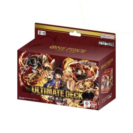 ONE PIECE CARD GAME Ultimate Deck The Three Brothers ST-13 Starter Deck - 1 Pacchetto (ENG)