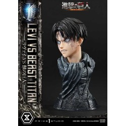 ATTACK ON TITAN - Levi Versus Beast Titan Bonus Edition Ultimate Premium Masterline Series Statue 1/4 Prime 1 Studio 73 cm
