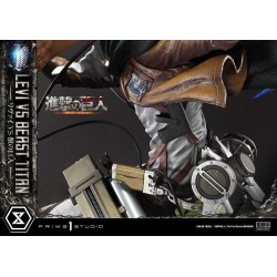 ATTACK ON TITAN - Levi Versus Beast Titan Bonus Edition Ultimate Premium Masterline Series Statue 1/4 Prime 1 Studio 73 cm