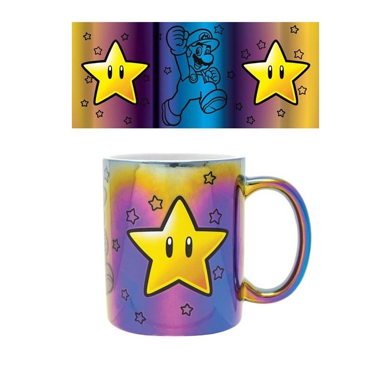SUPER MARIO - Metallic Mug Star Power - Tazza