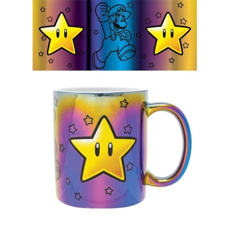 SUPER MARIO - Metallic Mug Star Power - Tazza
