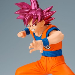 DRAGON BALL SUPER - Son Goku Super Saiyan God (Vs Beerus) Match Makers Banpresto PVC Figure 12 cm