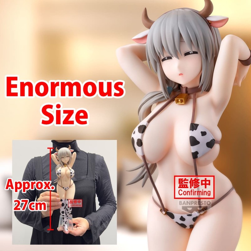 UZAKI CHAN WANTS TO HANG OUT - Uzaki Tsuki Cow print swimsuit ver. Glitter & Glamours Banpresto PVC Figure 27 cm