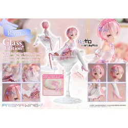 RE:ZERO - Ram Glass Edition Prisma Wing 1/7 PVC Figure 24 cm
