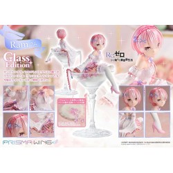 RE:ZERO - Ram Glass Edition Prisma Wing 1/7 PVC Figure 24 cm