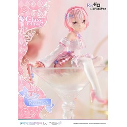 RE:ZERO - Ram Glass Edition Prisma Wing 1/7 PVC Figure 24 cm